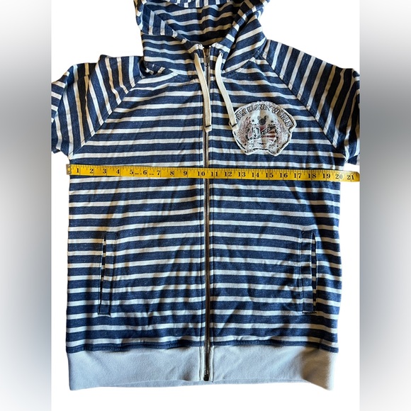 Disney Parks Walt Disney World Striped Full Zip Hoodie Size S Unisex Collectible - Picture 6 of 9